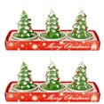 thumbnail image 1 of Wdhugt Christmas Candles 2 Pieces Christmas Tealight Candles Handmade Delicate Santas Snowman Acorn Tree Candles for Christmas Home Decoration Gifts for Home Party Decoration, 1 of 3