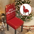 thumbnail image 1 of Wdhugt Christmas Dining Chair Covers, Stretch Removable Washable Dining Room Chair Protector Slipcovers, Santa Claus Deer Kitchen Chair Cover, Slipcovers Protector for Xmas Holiday Party Home Décor, 1 of 7