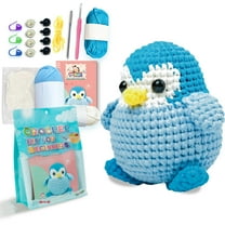 Wdhugt Crochet Kit For Beginners Penguins Diy Knitting Set With Step By Step Instructions Tools For Adults And Teens Knitting Cotton