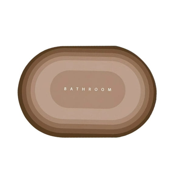 Wdhugt Diatomite Soft Rubber Absorbent Mat For Bathroom Floor With Nylon And Spandex Material For Quick Drying