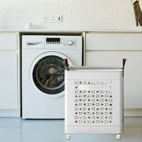Wdhugt Dirty Clothes Storage Basket Laundry Basket Large Laundry Hamper With Wheels for Dirty Clothes Dorm Room Essentials Towel Organization Toys Storage Laundry Cart In Laundry Room Organization