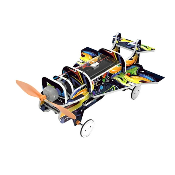 Wdhugt Diy Aerodynamic Aircraft Science Toy For Kids Self Assembly Paper Model Educational Teaching Tool Multicolor Multicolor