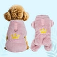 thumbnail image 1 of Wdhugt Dog Pajamas Cute Dog Pajamas Pet Puppy Pajamas Warm Dog Winter Jumpsuit Clothes For Small Dogs Cats Girl, 1 of 6