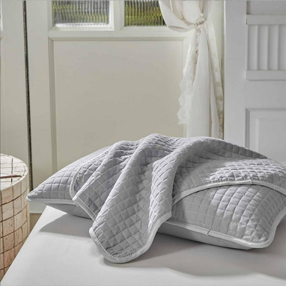 Wdhugt Fiber Pillow Core Hotel Collection Bed Pillows Standard / Queen Size Set Of 1 - Original Down Alternative Pillow for Sleeping - Bedding for Back, Stomach Or Side Sleepers Pillowcase 19X30 In