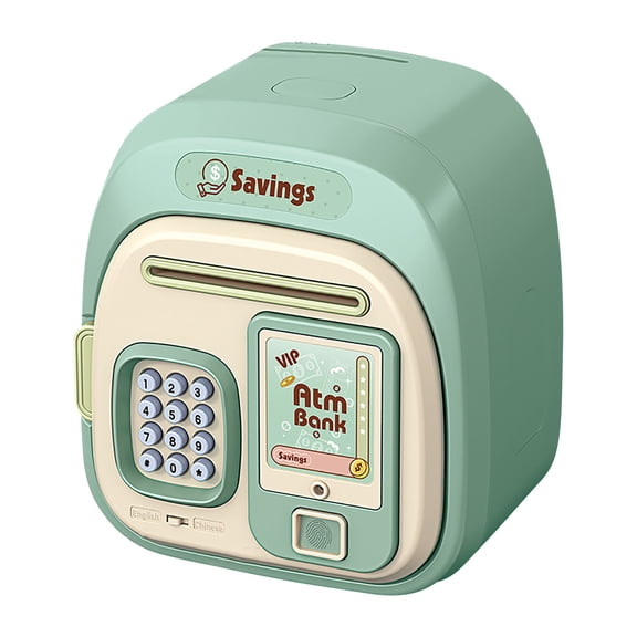 Wdhugt Fingerprint Password Piggy Bank With Large Capacity For Kids And Teens Safe Money Saving Box With Digital Lock Green Green