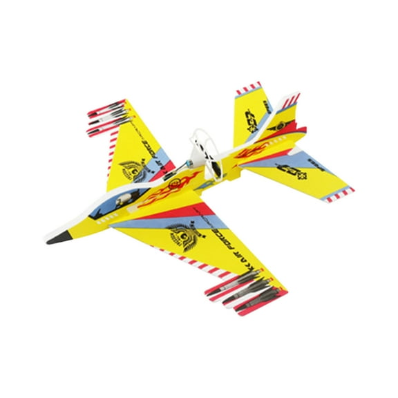 Wdhugt Foam Glider Toy Usb Charging Hand Thrown Airplane For Kids Crash Resistant Stunt Flying Toy Foam Material