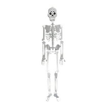 Wdhugt Glow In The Dark Skeleton Body Halloween Decoration With Movable Arms And Legs Plastic 7.9 Inches White White