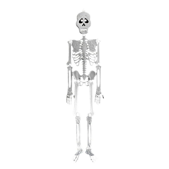 Wdhugt Glow In The Dark Skeleton Body Halloween Decoration With Movable Arms And Legs Plastic 7.9 Inches White White
