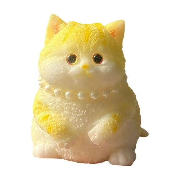Wdhugt Golden Gradient Super Soft Kitty Squishy Toy For Stress Relief And Sensory Play Cute Cat Fidget Toy For Kids And Adults Silica Gel Material D
