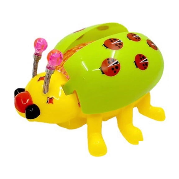 Wdhugt Green Handheld Beetle Lantern Toy Plastic Material Light Up And Walk Green Handheld Beetle Lantern With Plastic Construction For Kids Play Green