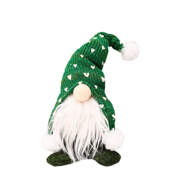 Wdhugt Green Santa Cloth Doll With Knitted Fabric 30X10X5Cm For Home Holiday Decor Machine Washable Green Santa Cloth Doll Green