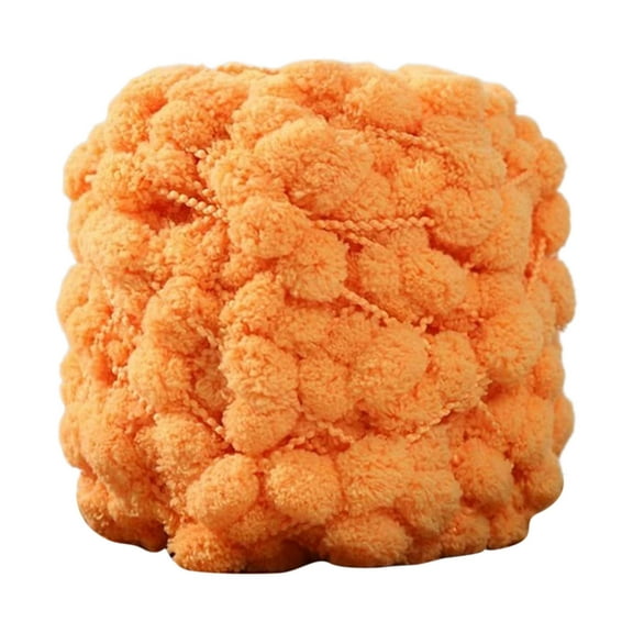 Wdhugt Hand Knitting Baby Wool Yarn For Crochet And Knitting Milk Soft Yarn In Orange Yellow Color Crafted From Nylon And Spandex Material For Home Crafts J