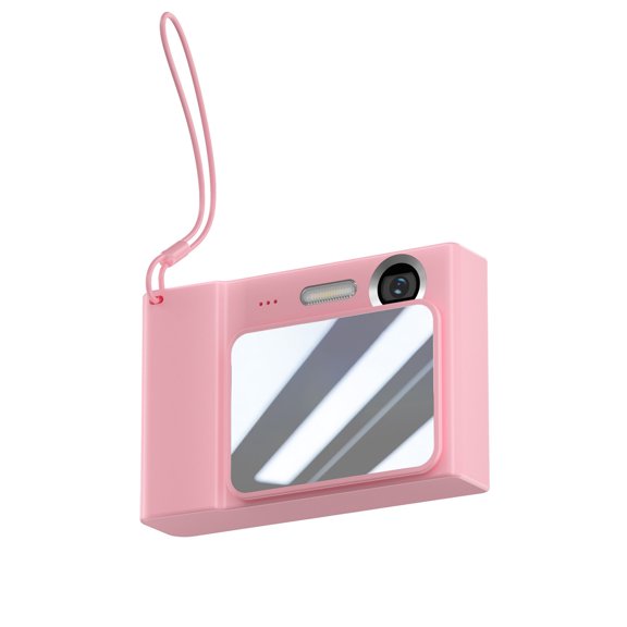 Wdhugt Hd Double Front And Rear Digital Camera Support Video Recording Lightweight Portable Large Capacity Battery Optical Zoom Pink Color For Students Pink