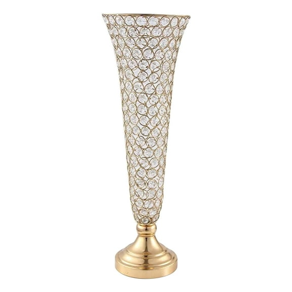 Wdhugt Iron Candle Holder For Wedding Centerpiece And Party Decor Rust Resistant Dining Table Floral Arrangement Stand Gold Finish For Restaurant Home Gold