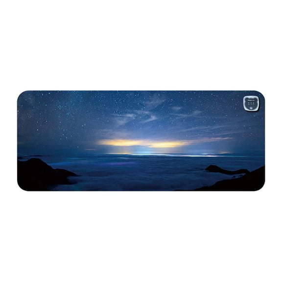 Wdhugt Large Desktop Heating Pad Warm Mat For Office Computer Desk Writing With Low Medium High Temperature Settings In Pattern C 60X36Cm/23.62X14.17In Plastic Material 1Pcs C