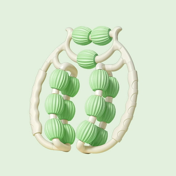 Wdhugt Massage Roller Relax Roller 20 Wheels, Cellulite Roller Muscle Relaxer Circular Leg Clamps Leg Massage for Tennis Elbow Legs (15 Wheels)