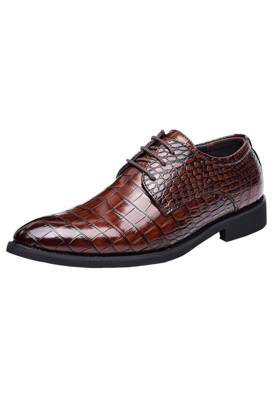 Men'S Pu Leather Oxford Casual Shoes For Business Or Daily Wear Soft Sole Size Us 6 Foot Length 9.65 In