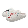 thumbnail image 1 of Wdhugt Mens Womens Warm Slippers Novelty Print Anti-Skip Indoor Outdoor House Shoes Size 7.5-8 Polyester, 1 of 9