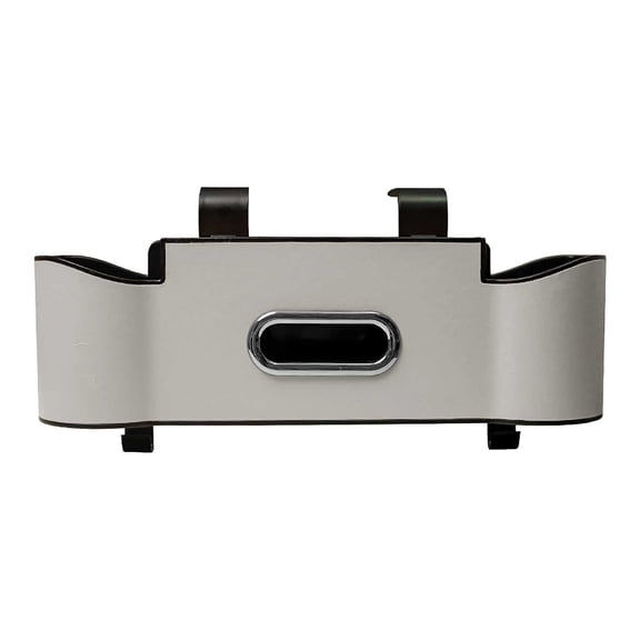 Wdhugt Multifunctional Car Seat Back Organizer Seat Back Hook Cup Storage Box For Car Interior Organization White Color Pu Leather Material White