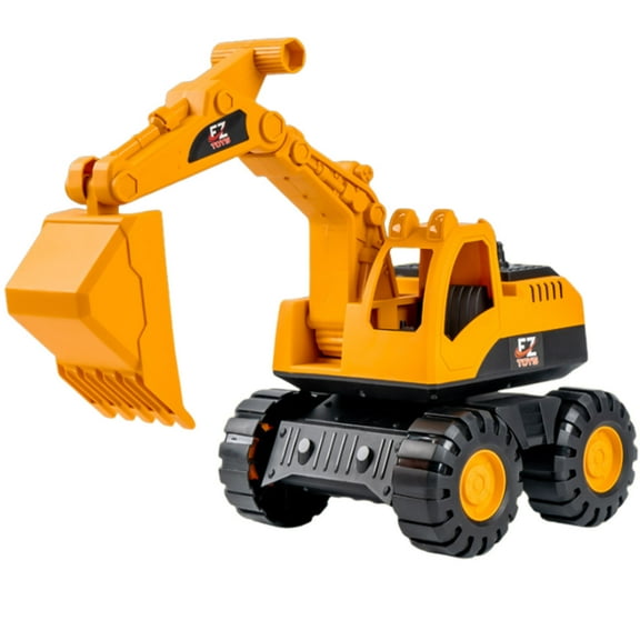 Wdhugt Oversized Excavator Toy Car For Kids Friction Powered Construction Vehicle Sand Pit Digger Toy Plastic Engineering Truck In Color A A