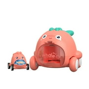 Wdhugt Pink Animal Catapult Car Toy With Mini Inertia Rebound Vehicles For Kids Parent Child Interactive Play 4.33 Inch Plastic Pink