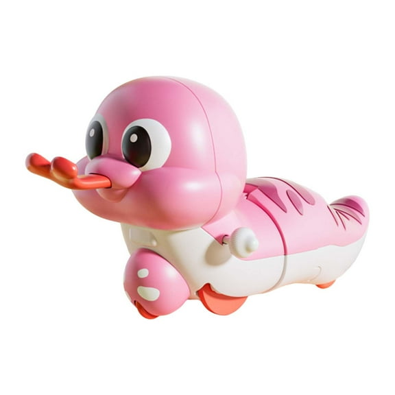 Wdhugt Pink Wind Up Stretch Snake Toy Crawling Clockwork Toy For Kids 3 And Up Fun Snake Toy For Children Plastic Pink