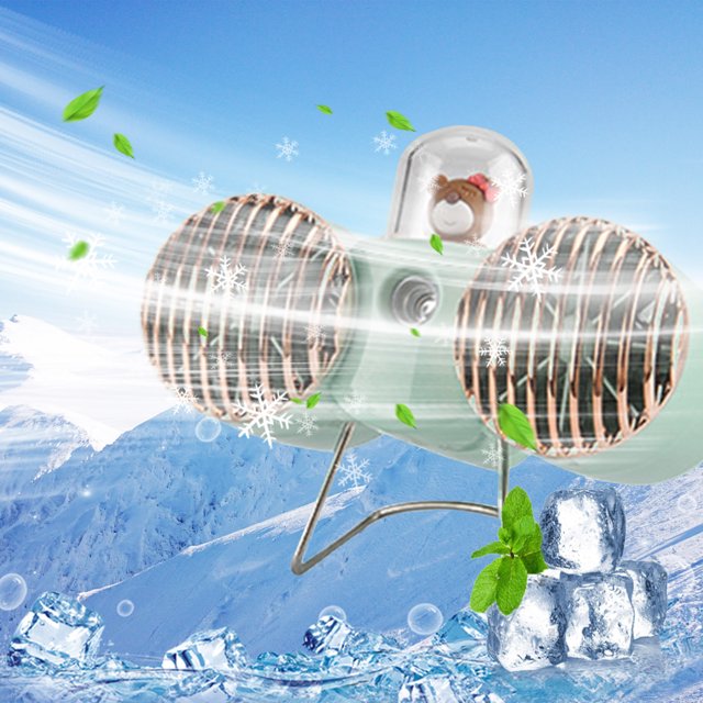 Wdhugt Portable Misting Fan Rechargeable Personal Mister Fan Battery