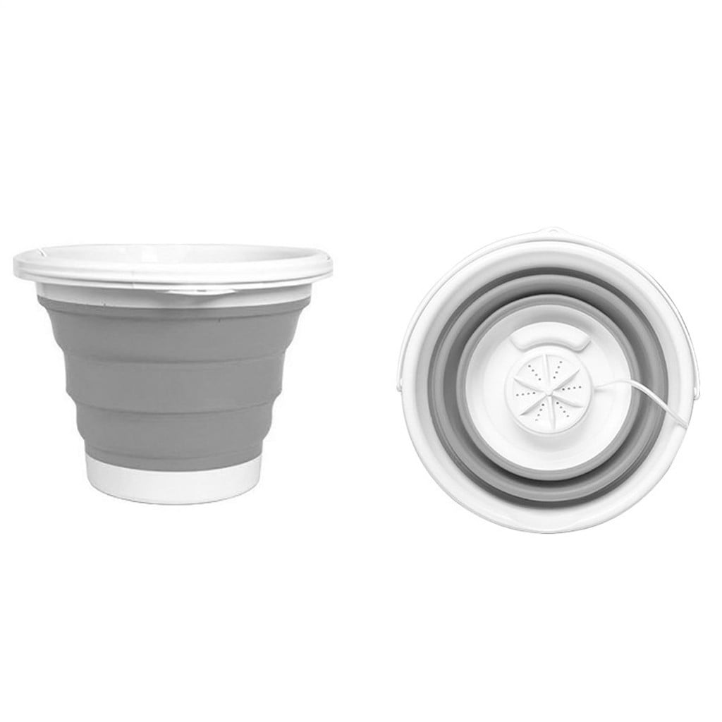 Wdhugt Portable Usb Folding Mini Washing Machine 10L Capacity Automatic Electric Laundry Tub For Underwear Socks Small Clothing