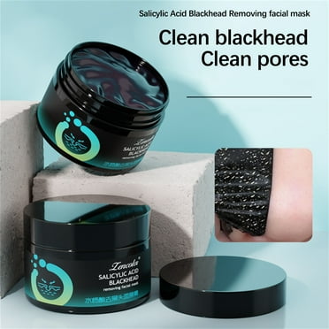 Wdhugt Salicylic Acid Blackhead Remover Facial Mask Cleansing Oil Control Mask Cream Skin Gentle Purifying Mask Salicylic Quick Help Shrinks Pores