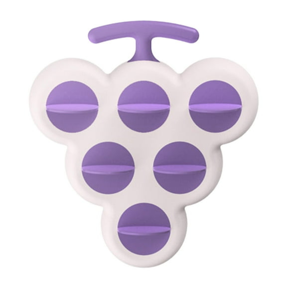 Wdhugt Silica Gel Small Popsicle Molds For Diy Homemade Ice Lolly Easy Release 6.10X5.71X1.57 Inches Purple Ice Cream Maker Silica Gel Purple