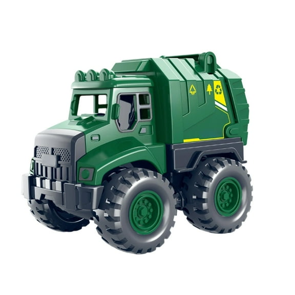 Wdhugt Simulation Garbage Truck Toy With Inertia Drive And Multi Joint Operation For Kids Sanitation Vehicle With Dumping Function Plastic Toy Set A A