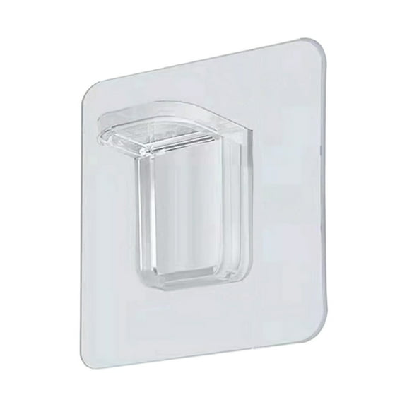 Wdhugt Small No-Drill Shelf Support Bracket Strengthened Model Non-Perforated Cabinet Partition Fixed Bracket Clear Pvc Material 6X6X1.5Cm Adhesive Drag S