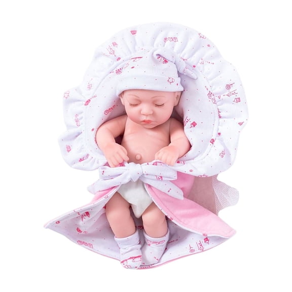 Wdhugt Soft Reborn Baby Doll Vinyl Simulation Toy For Children Soothing Companion Doll For Boys And Girls Color B Silica Gel B
