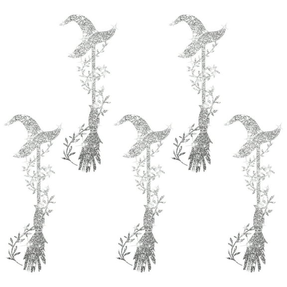 Wdhugt Stickers Witch Wall Stickers Window Glass Stickers For Festive Mood Window Decoration Pvc Material Silver Silver