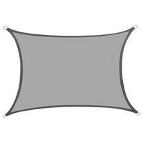 Wdhugt Sun Shade Sail 9.8X6.5ft Rectangular UV Block Sun Shade for Backyard Yard Deck Patio Garden Outdoor Activities and Facility