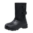 thumbnail image 1 of Wdhugt Tall Snow Boots For Men Fleece Lined Design Soft Sole Plus Size Comfortable Warm Wear Fall Winter Season Eva Material, 1 of 8