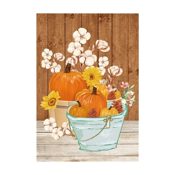 Wdhugt Thanksgiving Garden Flag With Sunflower And Pumpkin Design Made From Polyester Material In Color D For Outdoor Decoration And Holiday Spirit D