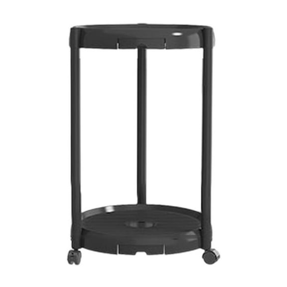 Wdhugt Two Tier Metal Plant Stand Flower Pot Rack Indoor Outdoor Plant Display For Home Garden Office Decoration 19.69X12.2X12.2In Black Metal Black