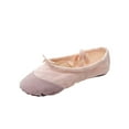 thumbnail image 1 of Wdhugt Versatile Lace-Up Dance Shoes For Women Soft Sole Practice Footwear Canvas Plus Size Flat Heel Fall Winter Style Trendy Cloth Beige Size 6.5 Us, 1 of 6