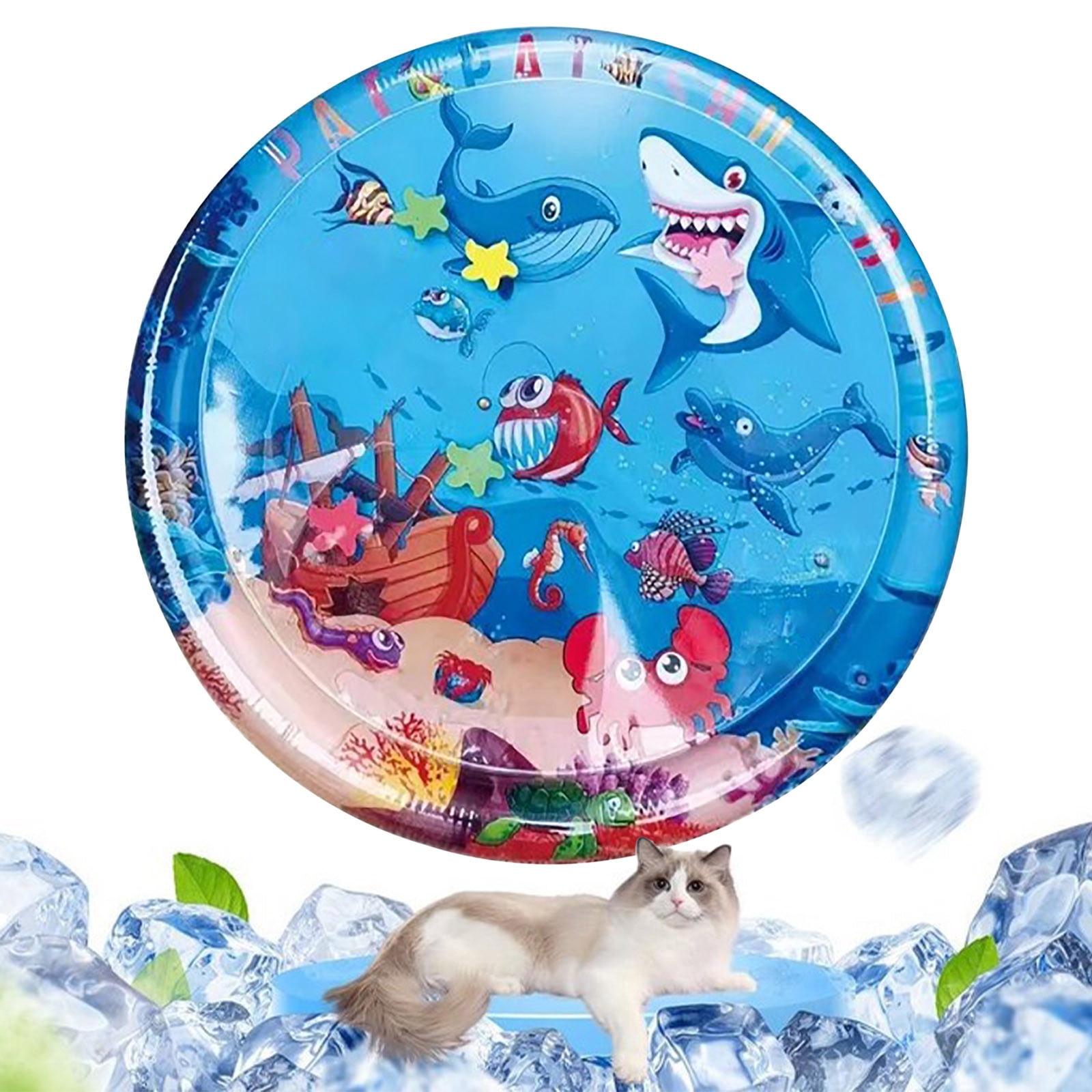 Wdhugt Water Playmat Thickened Splash Pad Sensory Activity Mat For Kids ...
