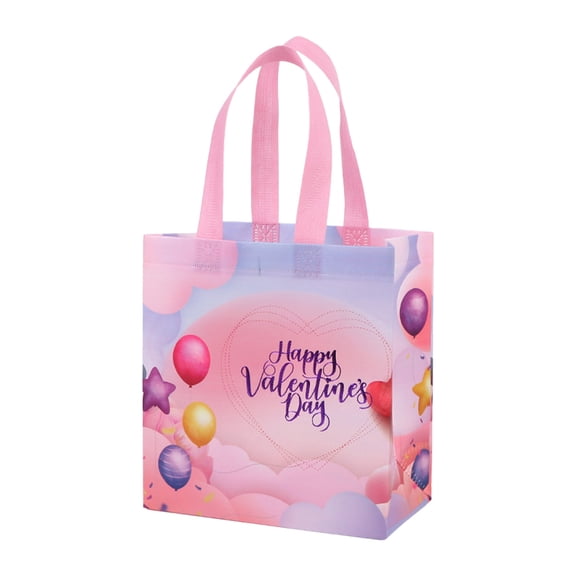 Wdhugt Wedding Non Woven Gift Bag With Film Lamination 9.06 By 8.66 Inches Tote With Rope Handle For Candy Party Favors Holiday Packaging D