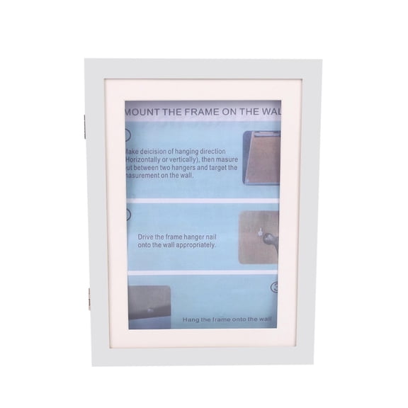 Wdhugt White Children’S Art Flip Frame Display Storage For Kids Paintings Drawings Wooden Decorative Frame For Nursery Playroom B