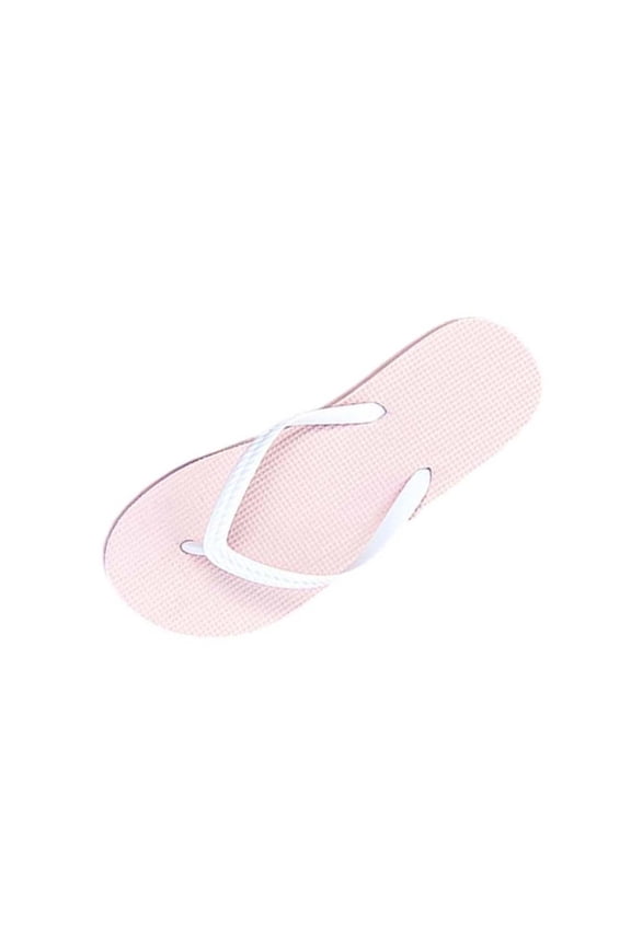 Women'S Flat Thong Slippers Casual Open Toe Indoor Outdoor Summer Beach Soft Sole Nylon Spandex Pink Foot Length 9.06 Inches Size 5.5