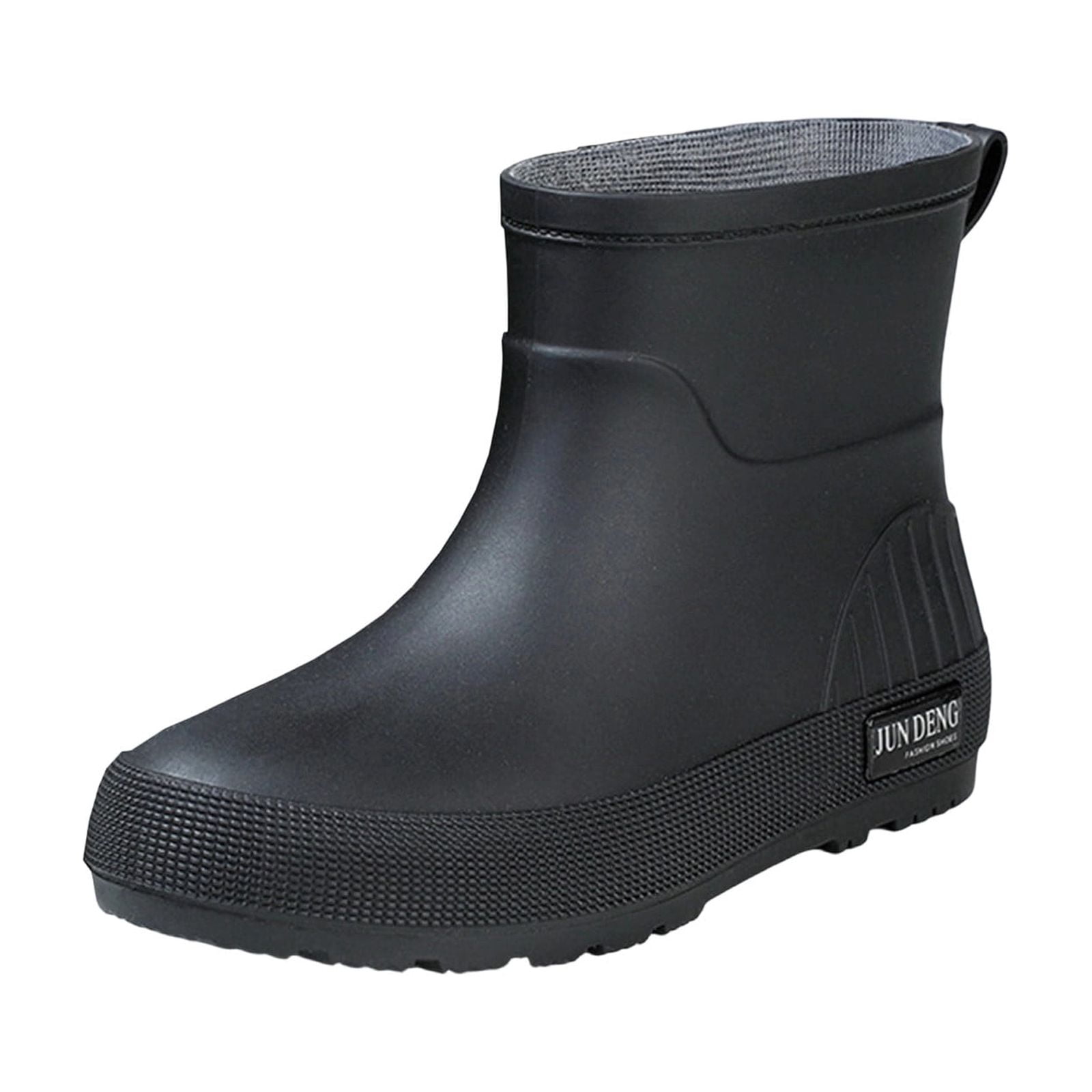 Wdhugt Women Short-Top Rain Boots Waterproof Outdoor Fall Winter Comfortable Height-Increasing Heel Material Pvc Size 5 Us Foot Length 9.65 Inches