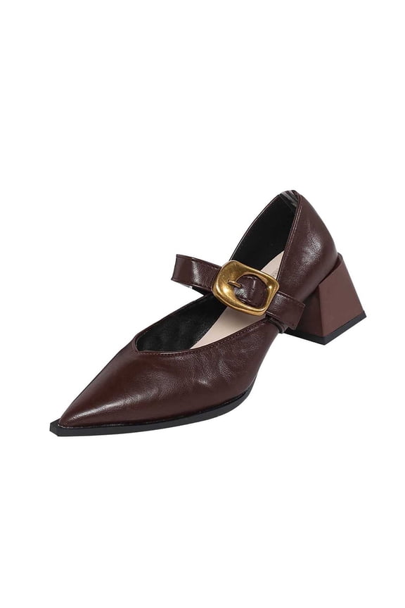 Womens Slip On Loafers Round Toe Flat Soft Leather Casual Comfort Shoes Brown Size 37 Eu 6 Us 23.5Cm/9.25In