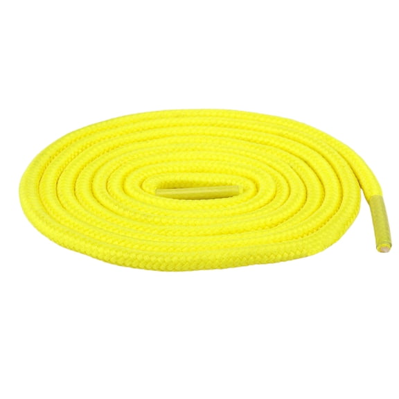 Wdhugt Yellow Round Shoelaces 5Mm Width For Shoes Sneakers And Boots Made Of Polyester This 100Cm Shoelace Is For Skateboard Hiking And Athletic Sport Shoes Yellow