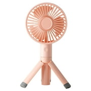 Wdminyy Fans Clearance Sale！ New Tripod Fan, Handheld Fan, Charging, Portable Fan Household Appliances Pink