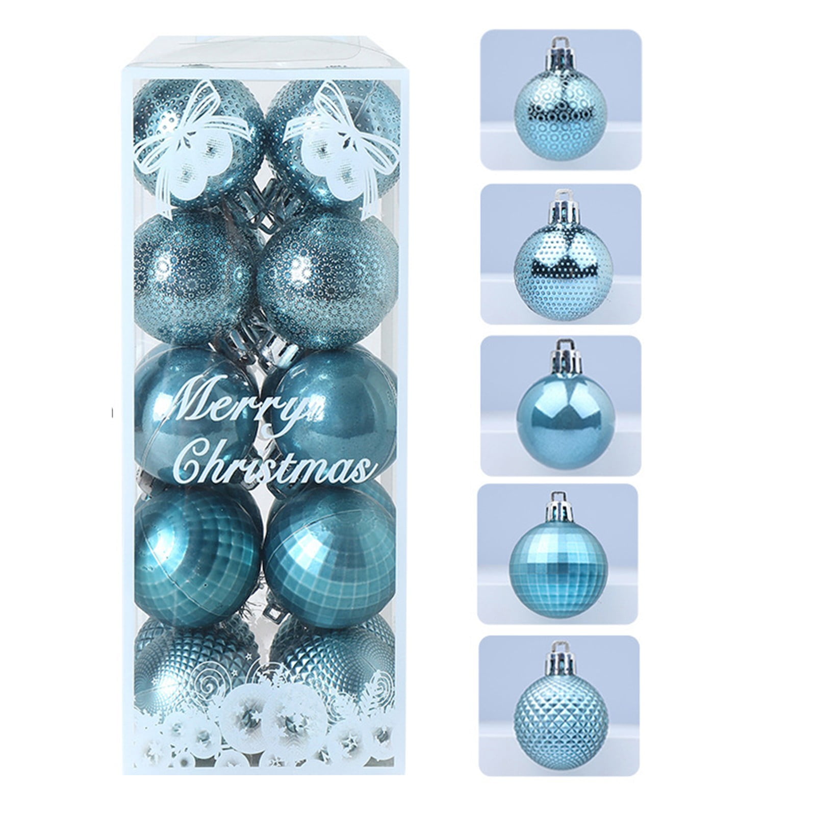 Wdminyy Ornaments Clearance Sale！ Christmas Decorations 4Cm/1.6In Gold Silver Pink Champagne