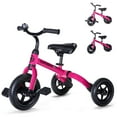 thumbnail image 1 of Wdmiya 3 in 1 Toddler Tricycles Toys for 2-5 Years Old Boy Girl, Foldable Tricycles for Toddler kids with Detachable Pedal, Baby Balance Bike Birthday Gifts, Pink, 1 of 11