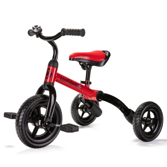 Wdmiya Foldable Easy Assembly Toddler Tricycle, Red, for Ages 2-5, 8.8 lb